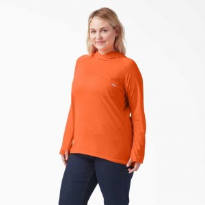 Dickies Plus Cooling Performance Sun Shirt Oranžové | CZ0000347