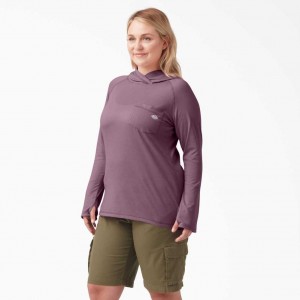 Dickies Plus Cooling Performance Sun Shirt Mauve Shadow Heather | CZ0000382