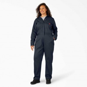 Dickies Plus Long Sleeve Coveralls Tmavě Tmavě Blankyt | CZ0002227