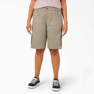 Dickies Plus Relaxed Fit Cargo Shorts, 11" Desert Sand | CZ0001169