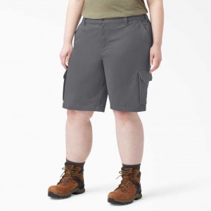 Dickies Plus Relaxed Fit Cargo Shorts, 11" Graphite Gray | CZ0001172