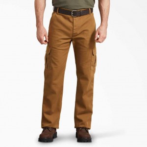 Dickies Regular Fit Duck Cargo Pants Hnědé | CZ0002468