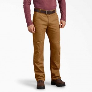 Dickies Regular Fit Duck Double Knee Pants Hnědé | CZ0002166