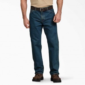 Dickies Relaxed Fit Carpenter Denim Jeans Hnědožlutý | CZ0001608