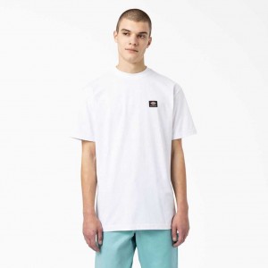 Dickies Skateboarding Mount Vista T-Shirt Bílé | CZ0001001