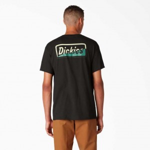 Dickies Skateboarding Split Grafická T-Shirt Černé | CZ0000531