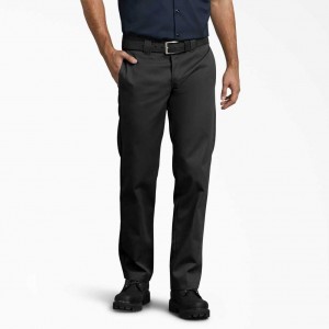 Dickies Slim Fit Rovný Leg Pracovní Pants Černé | CZ0000015