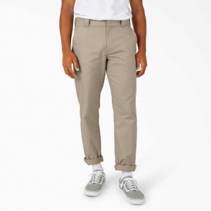 Dickies Slim Taper Twill Pants Desert Sand | CZ0001458