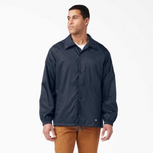 Dickies Snap Front Jacket Tmavě Tmavě Blankyt | CZ0001746