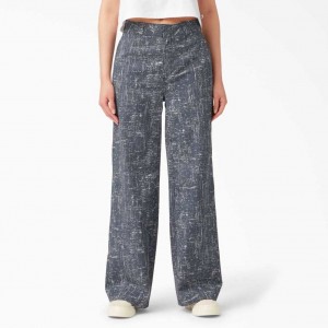 Dickies Stonewashed Široké Leg Pracovní Pants Regular | CZ0001522