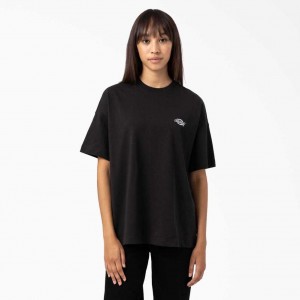 Dickies Summerdale Krátké Sleeve T-Shirt Černé | CZ0000566