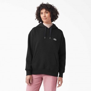 Dickies Summerdale Relaxed Fit Hoodie Černé | CZ0001841