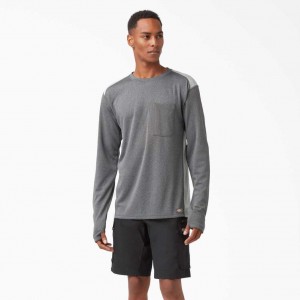 Dickies Temp-iQ® 365 Long Sleeve T-Shirt Tmavě | CZ0000678