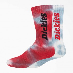 Dickies Tie-Dye Crew Socks, Size 6-12, 2-pack Tie-Dye | CZ0001120