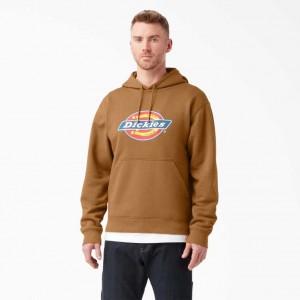 Dickies Vody Repellent Tri-Color Logo Hoodie Hnědé | CZ0001851