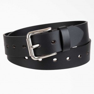 Dickies Women's Perforated Læder Belt Černé | CZ0002503