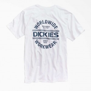 Dickies Worldwide Workwear Grafická T-Shirt Bílé | CZ0001022