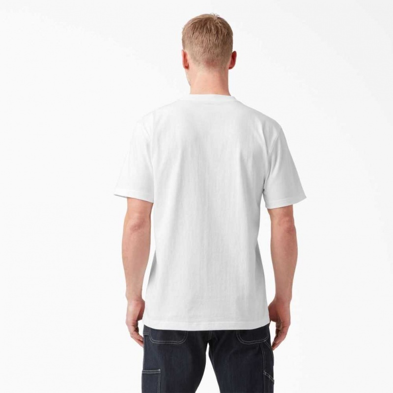 Dickies 100 Year Anniversary T-Shirt Bílé | CZ0000990