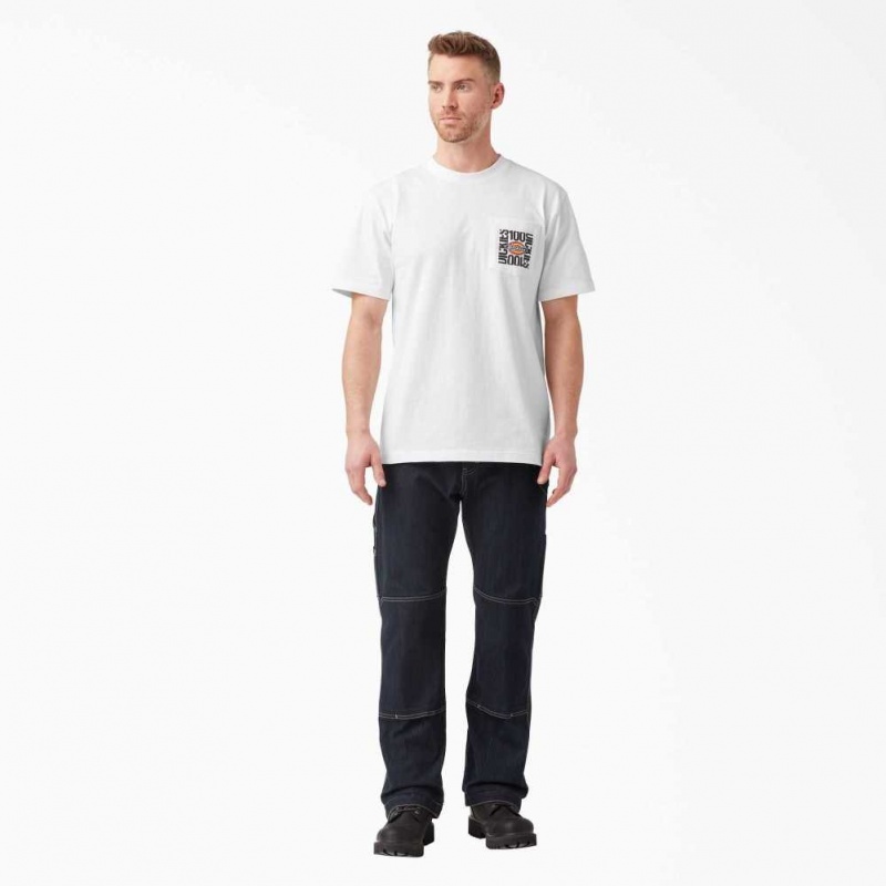 Dickies 100 Year Anniversary T-Shirt Bílé | CZ0000990