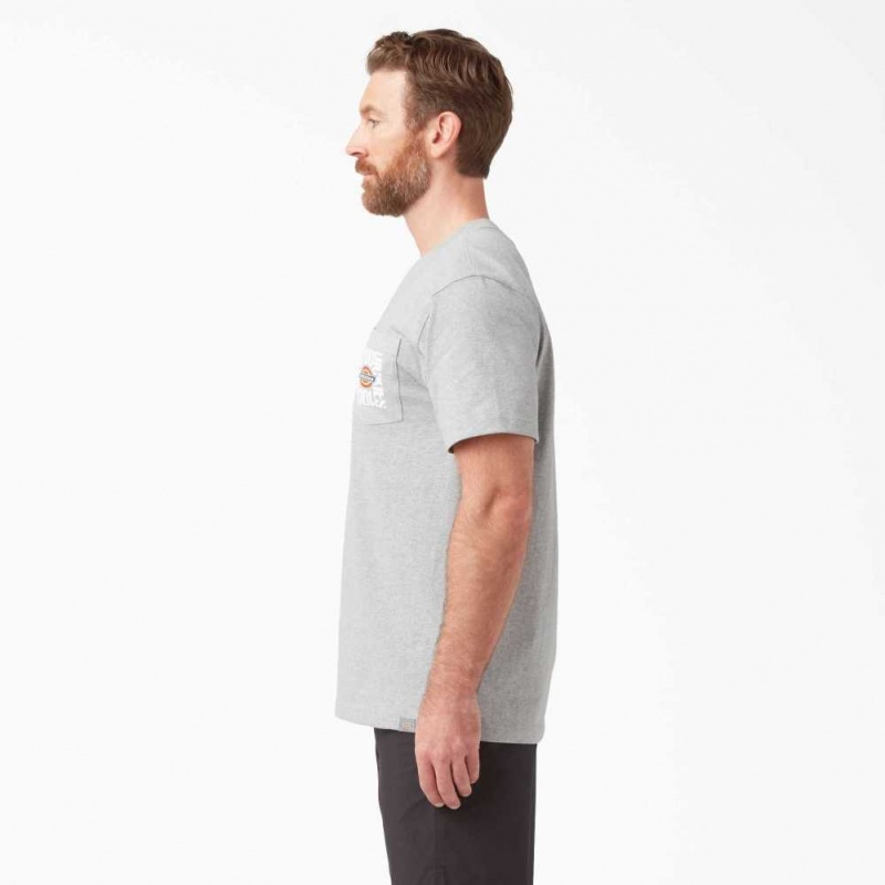 Dickies 100 Year Anniversary T-Shirt Heather Gray | CZ0000814