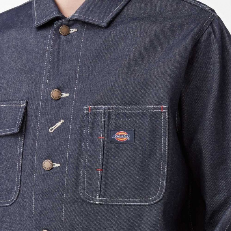 Dickies 100 Year Denim Chore Coat Indigo Blankyt | CZ0002269