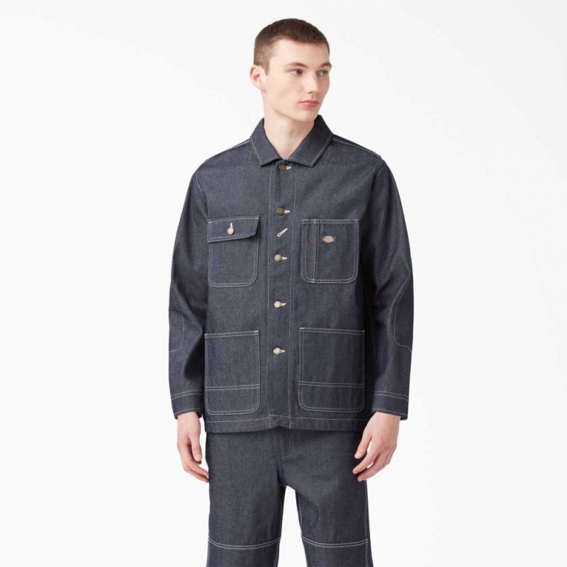 Dickies 100 Year Denim Chore Coat Indigo Blankyt | CZ0002269