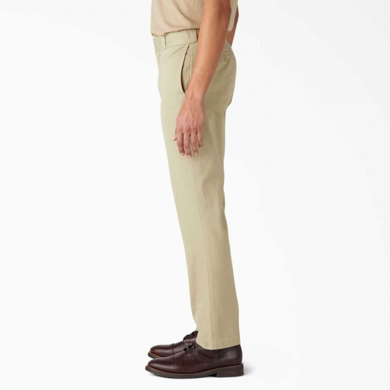 Dickies 1922 Twill Pants Rinsed Tan | CZ0001553