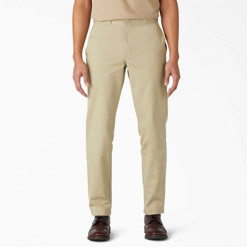 Dickies 1922 Twill Pants Rinsed Tan | CZ0001553