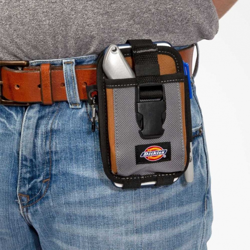 Dickies 2-Compartment Phone & Tool Utility Pouch Hnědé | CZ0000440