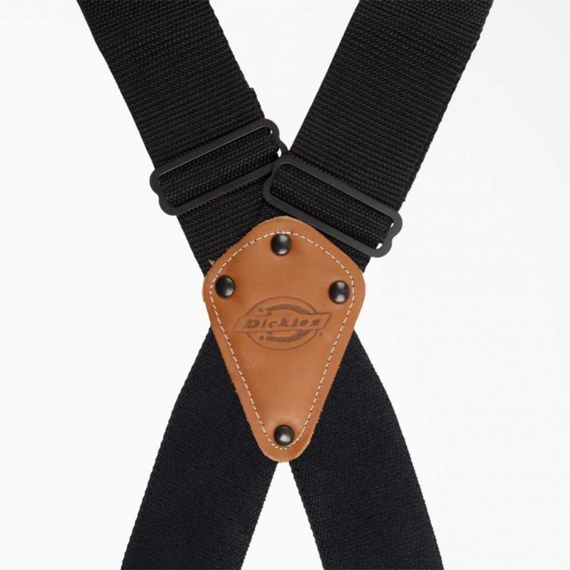 Dickies 2-Inch Široké Pracovní Suspenders Černé | CZ0001063