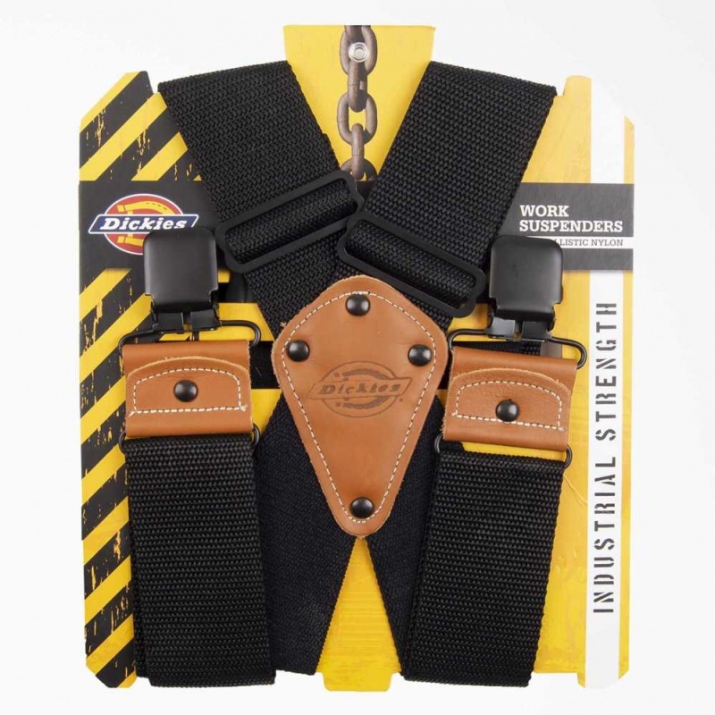 Dickies 2-Inch Široké Pracovní Suspenders Černé | CZ0001063