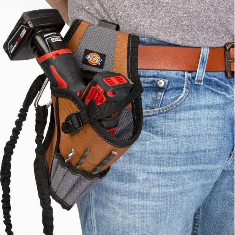 Dickies 5-Pocket Drill Holster with Tether Hnědé | CZ0000435