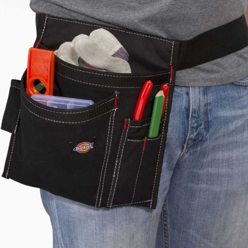 Dickies 5-Pocket Pracovní Apron with Tool Pouch Černé | CZ0000416