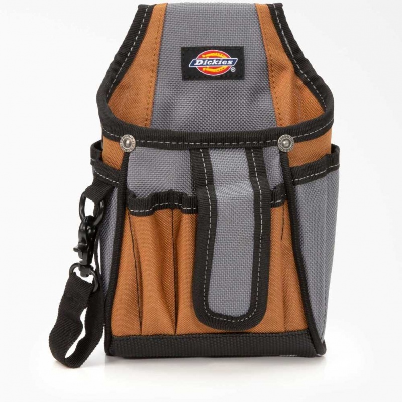 Dickies 7-Pocket Tech Pouch Hnědé | CZ0000433