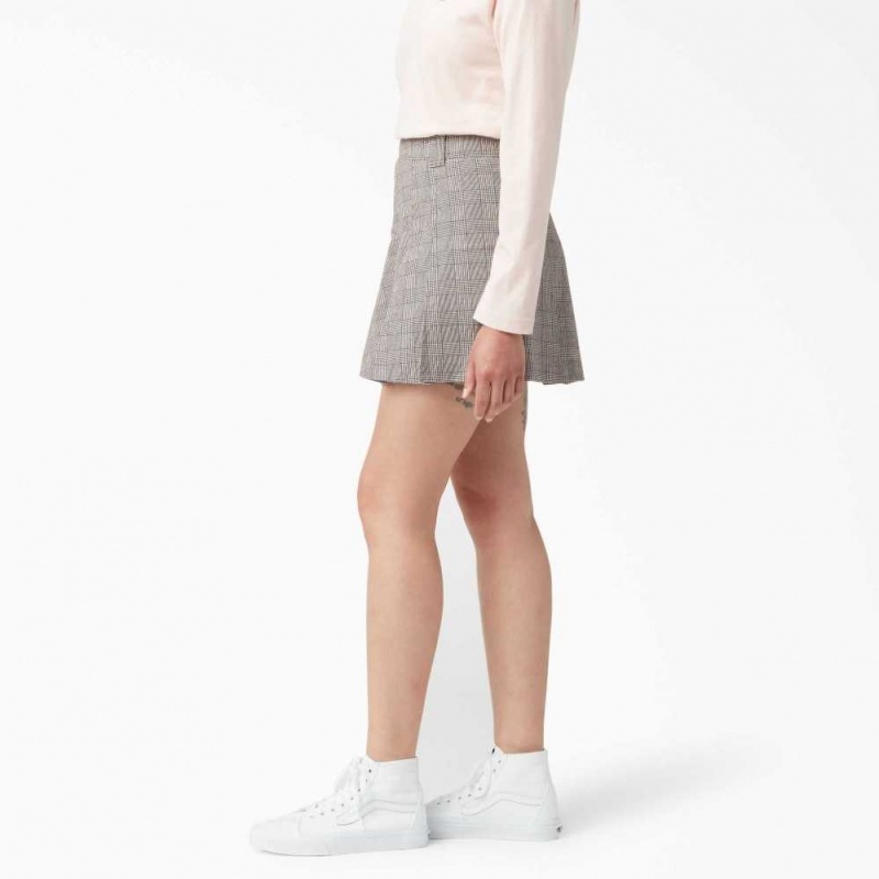 Dickies Bakerhill Skirt Hnědé | CZ0001138