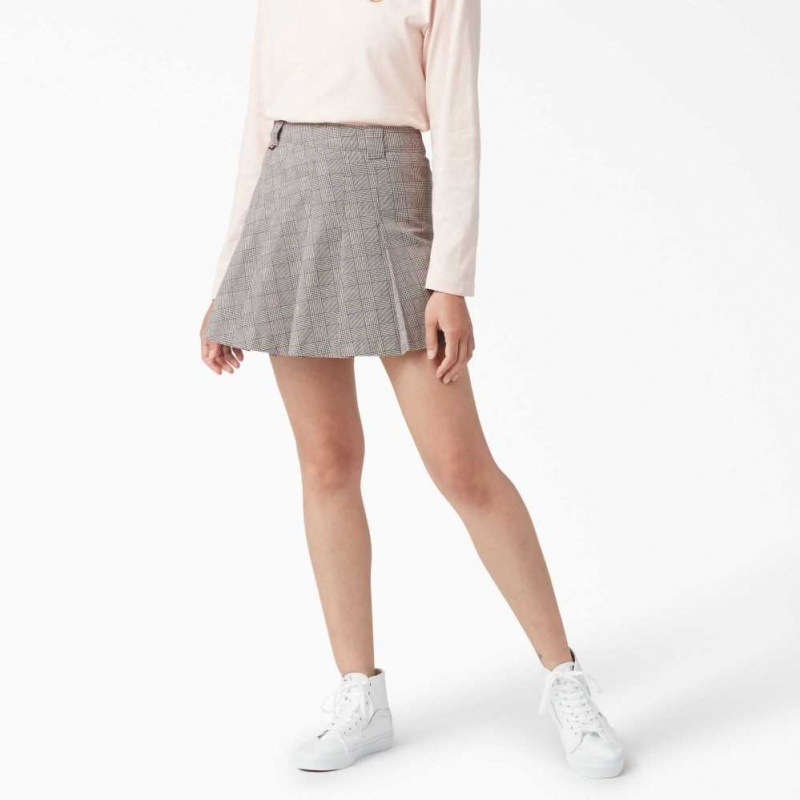 Dickies Bakerhill Skirt Hnědé | CZ0001138