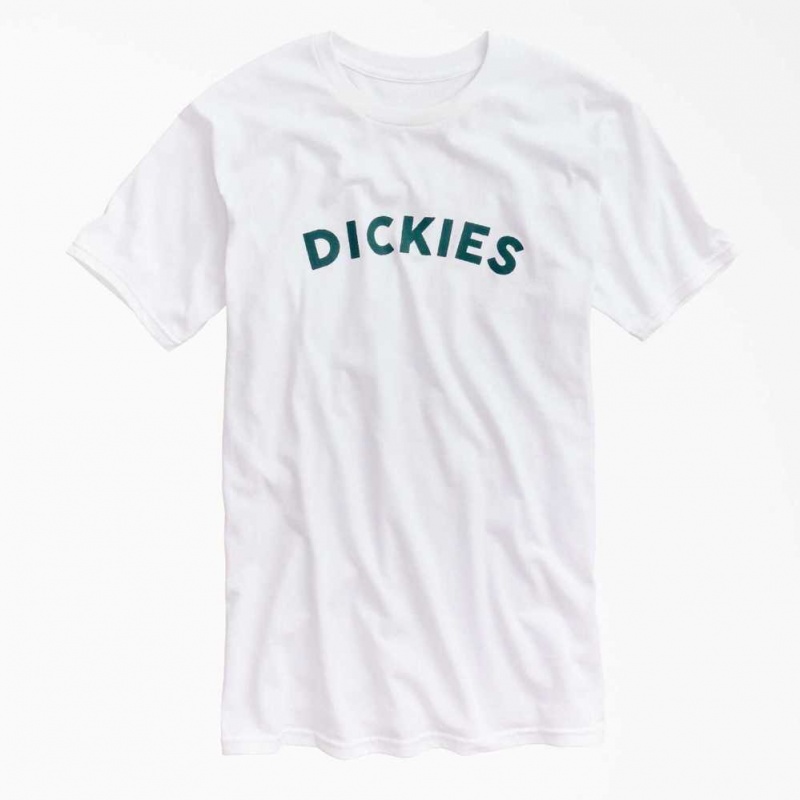 Dickies Block Text Grafická T-Shirt Bílé | CZ0000995