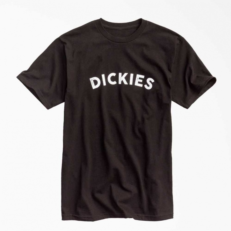 Dickies Block Text Grafická T-Shirt Černé | CZ0000523