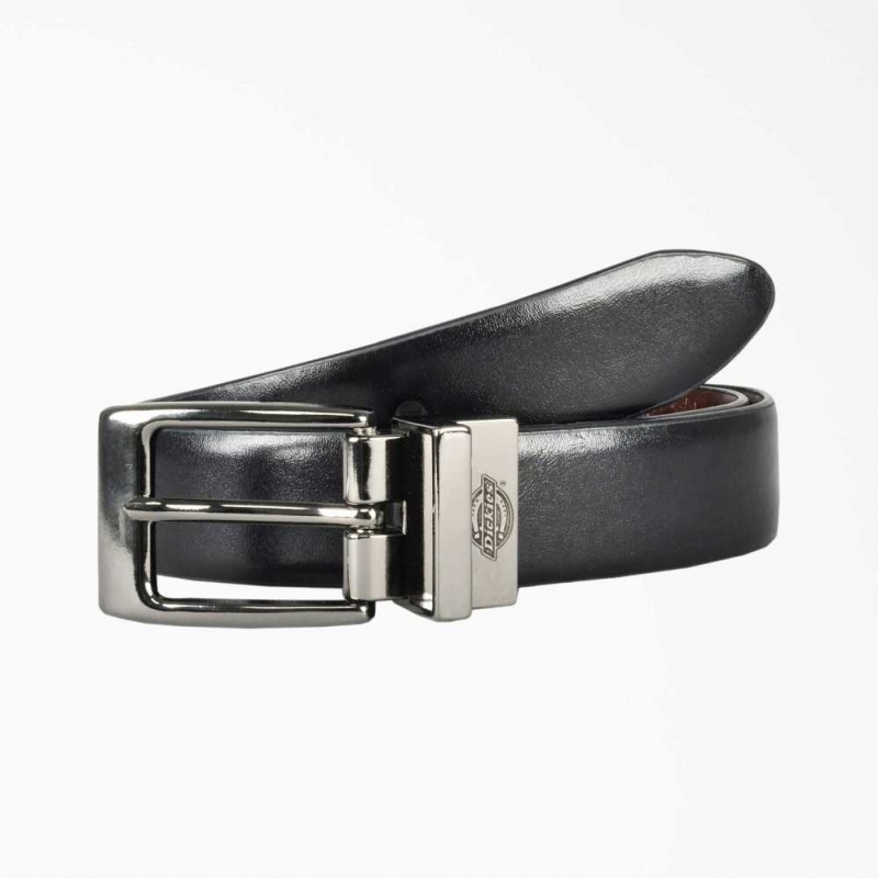 Dickies Boys\' Reversible Belt Černé | CZ0002495