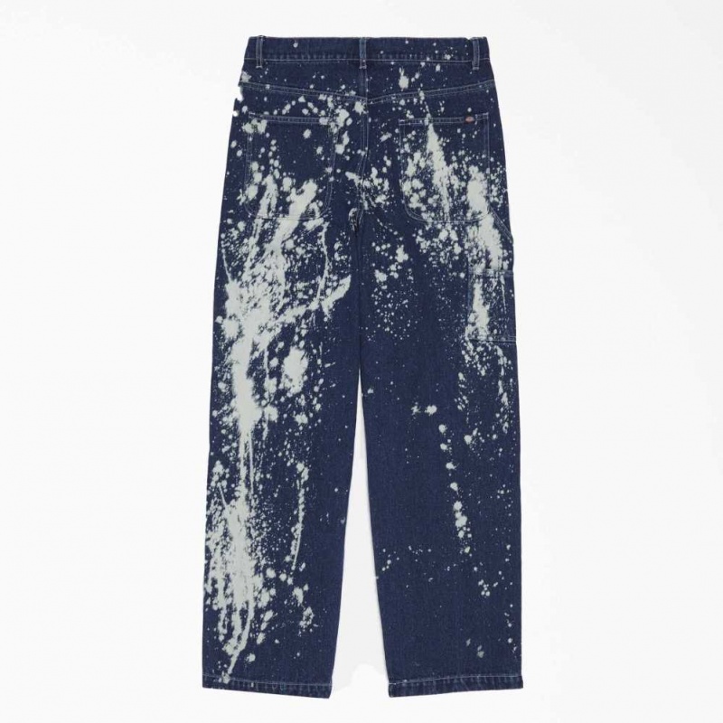 Dickies Brain Dead Bleached Jeans Indigo Blankyt | CZ0001606