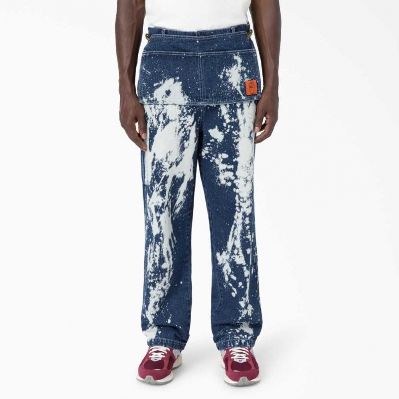 Dickies Brain Dead Bleached Jeans Indigo Blankyt | CZ0001606