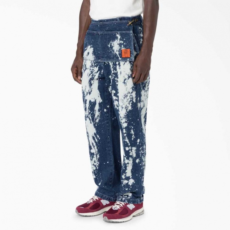 Dickies Brain Dead Bleached Jeans Indigo Blankyt | CZ0001606