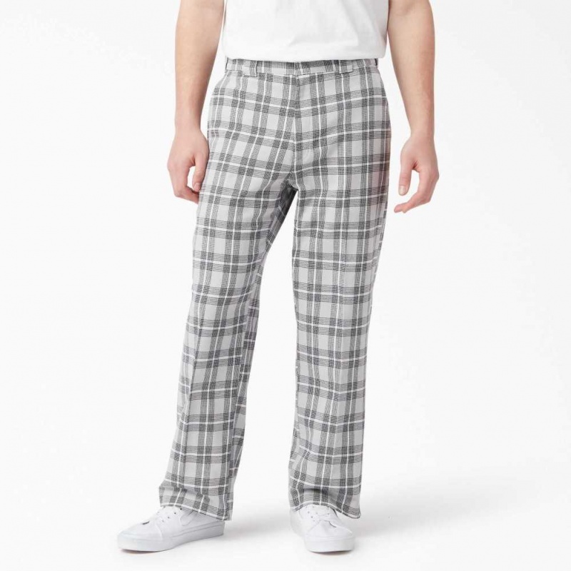 Dickies Byty Front Plaid Pants Ultimate Gray Plaid | CZ0001558