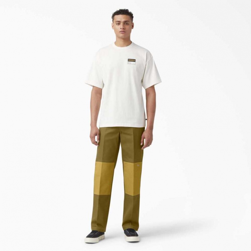 Dickies Contrast Double Knee Pant Zelene | CZ0002146