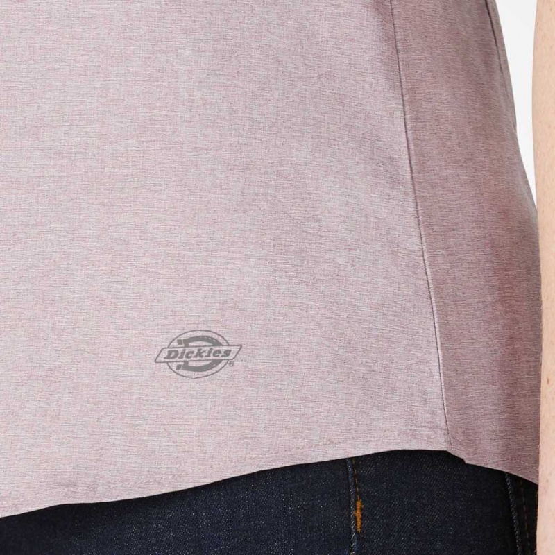 Dickies Cooling Krátké Sleeve Pracovní Shirt Lilac Heather | CZ0001256