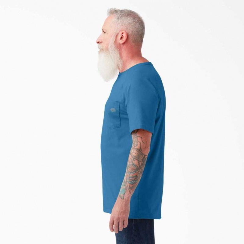 Dickies Cooling Krátké Sleeve T-Shirt Blankyt | CZ0000957