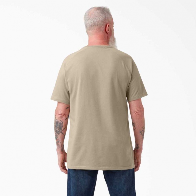 Dickies Cooling Krátké Sleeve T-Shirt Desert Sand | CZ0000728