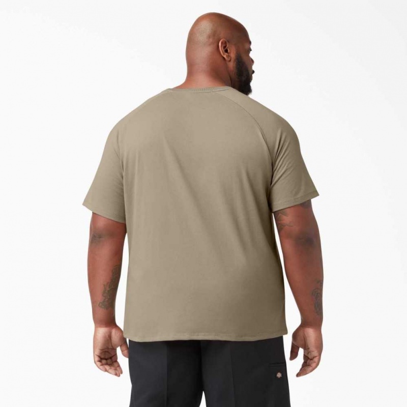 Dickies Cooling Krátké Sleeve T-Shirt Desert Sand | CZ0000728