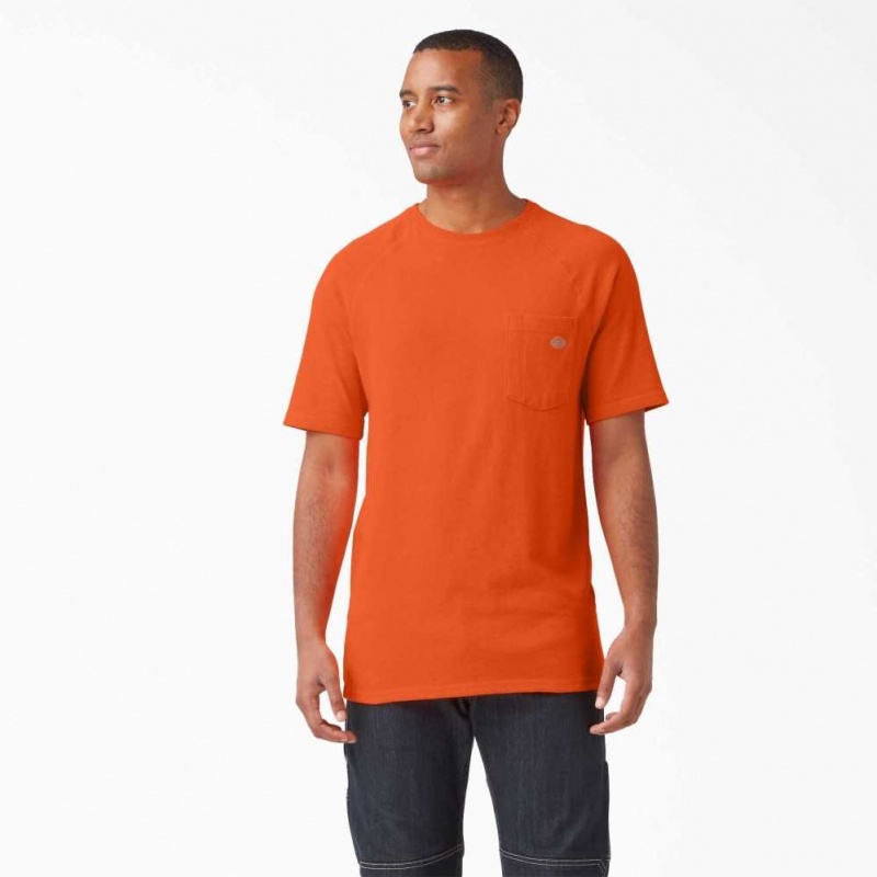 Dickies Cooling Krátké Sleeve T-Shirt Oranžové | CZ0000592