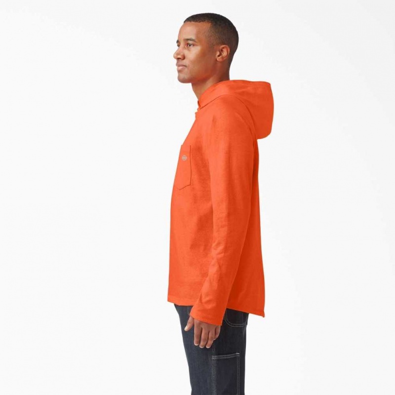 Dickies Cooling Performance Long Sleeve Sun Shirt Oranžové | CZ0001196